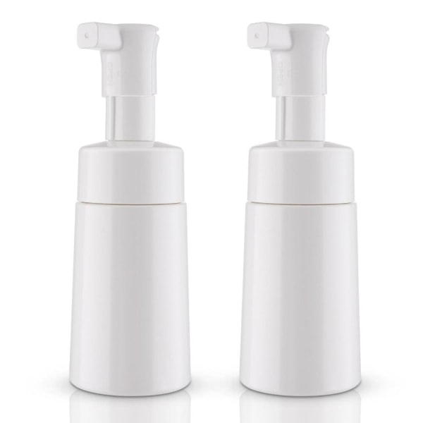 2 skumpumpeflasker tom pumpeflaske HVID 200ML 200ML hvid 200ml-200ml white 200ml-200ml