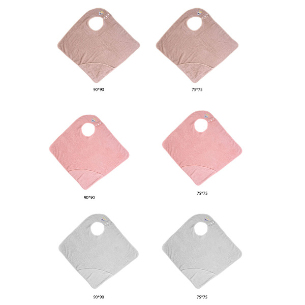 Huppuinen vauvan pyyhe Kammattu puuvilla Superimegaimevä puuvilla Pehmeä light pink 75*75 cm