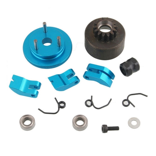 3X RC Clutch 14T Gir Lager Clutch Sko Fjærer Konus & Motor Mutter Svinghjulmontering for Nitro Bil.pa