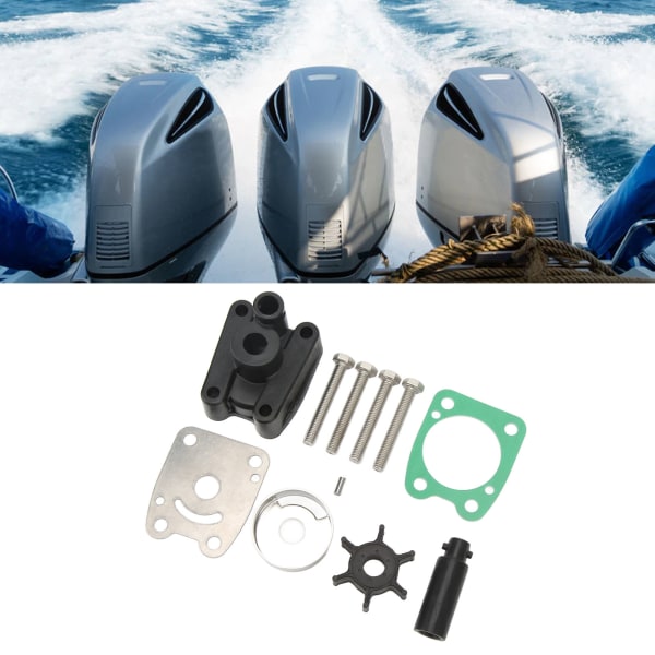 Marine Water Pump Impeller Kit Höghållfast utombordsmotor Vattenpump reparationssats för 2-takts 4-takts 4HP 5HP 6 HP