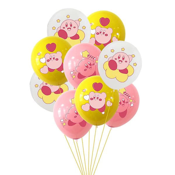 Star Kirby temafest tilbehørssett ballongdekorasjoner