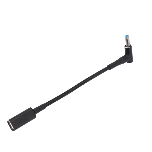 USB C till DC Adapter PD 100W Typ C till DC 4,5x0,6mm Port Extension Laddningsadapter för HP 4,5x0,6mm Port Laptop