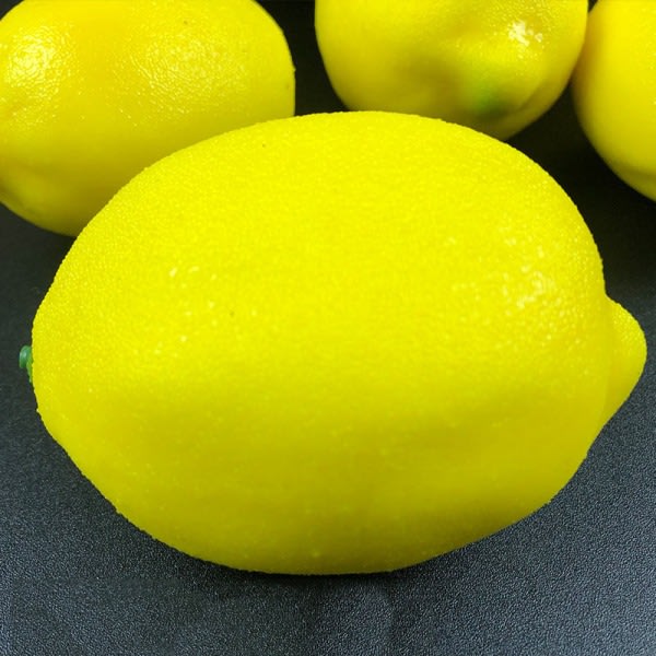 15 st konstgjorda citroner 8,5 cm konstgjorda frukter konstgjorda gula citroner skum