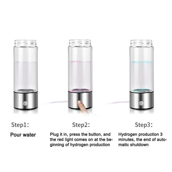 Hydrogen Generator Vandflaske, Ægte molekylært hydrogenrigt vand NY kedel