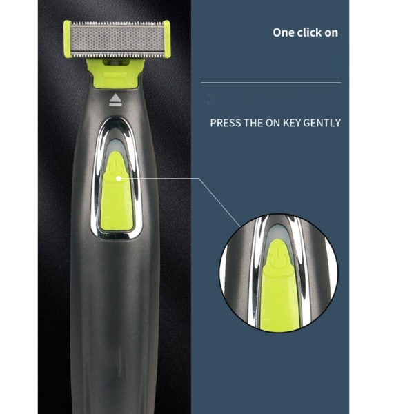 Sähköinen partaleikkuri USB lataus, hiljainen, kaksipuoliset hampaat, pestävä miesten partaleikkuri kotimatkoille