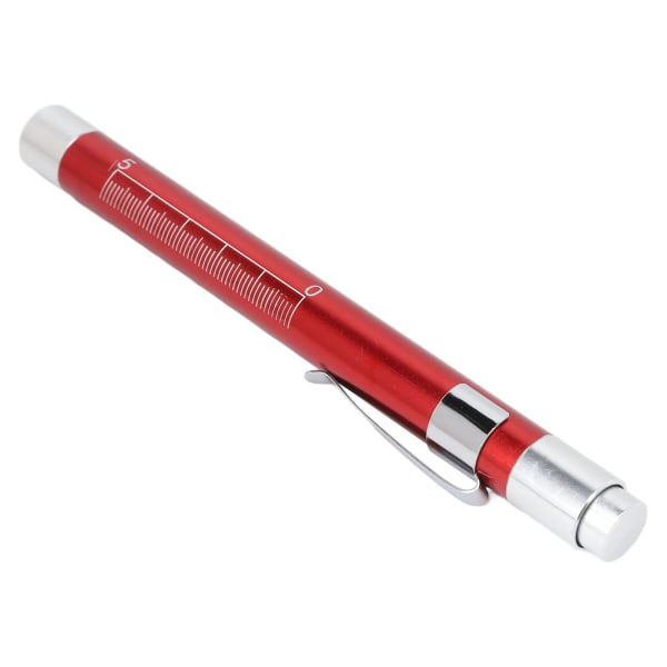LED-kynävalaisin keltainen valaisin kovera pää alumiiniseoksesta lääketieteellinen kynävalo pupillimittarilla punainen