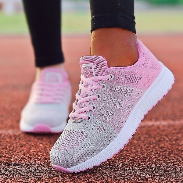 Damskor Superlätta Sneakers Svart Röd 38