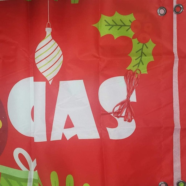 Merry Christmas Banner Stor Xmas veranta skylt Bannerit Affisch Inomhus utomhus Holiday Party hängande dekorationer