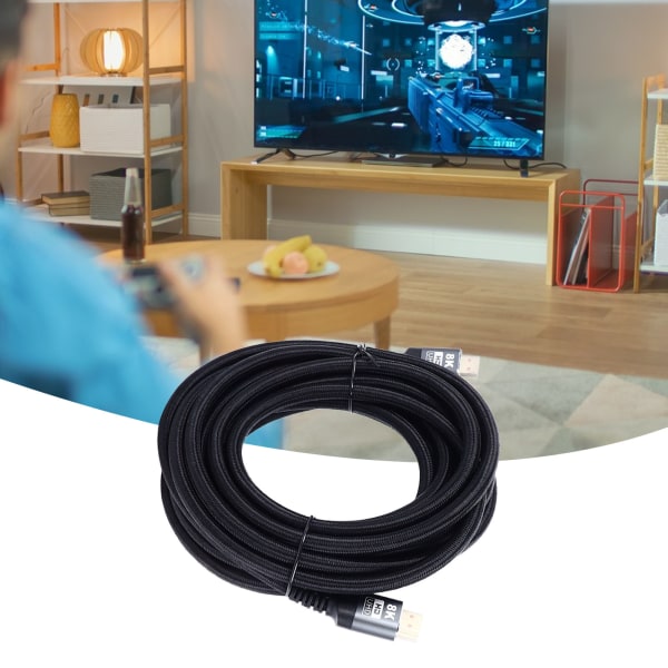 HD Multimedia Interface Kabel Forgyldt 8K Understøttet 48Gbps Dynamisk HDR VRR QMS HD Kabel til TV Computer Skærm Type 1 16.4ft