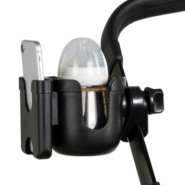Barnevognsholder til Mobil og Flaske – Mobilholder Flaskeholder Barnevogn—pa