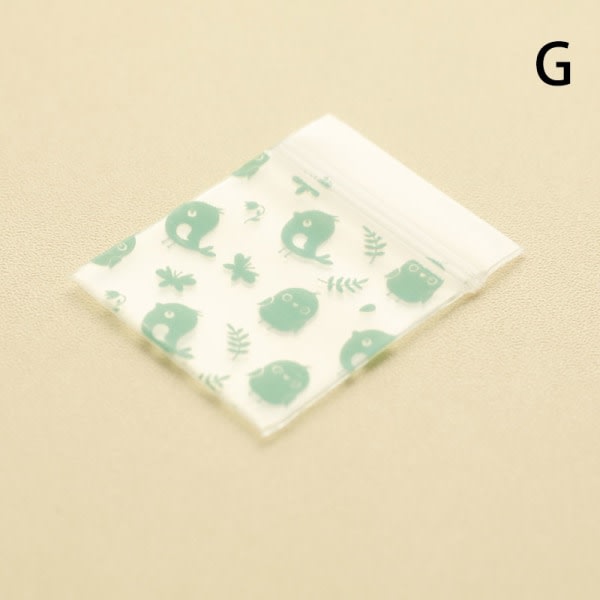 100:a Mini Ziplock Väskor Små förpackningspåsar Ziplock Pill Pack A G