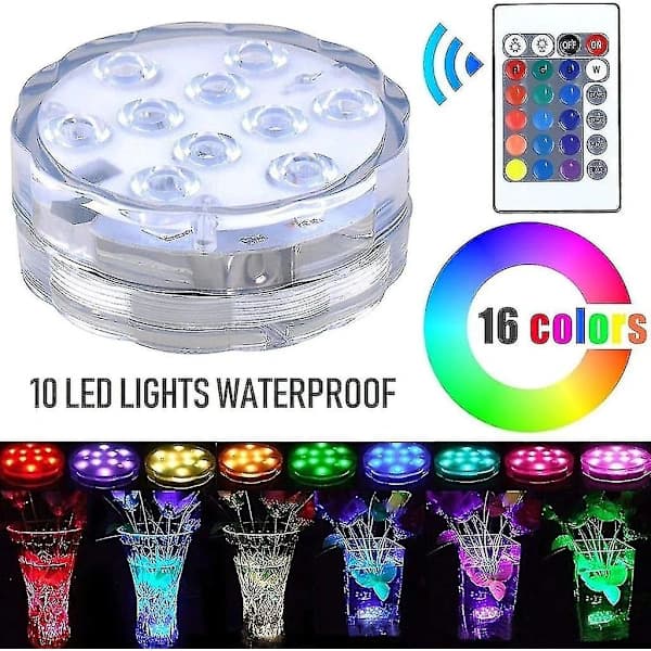 Undervanns LED-lamper 10 LED IP68 Vanntette Undervanns LED-lamper