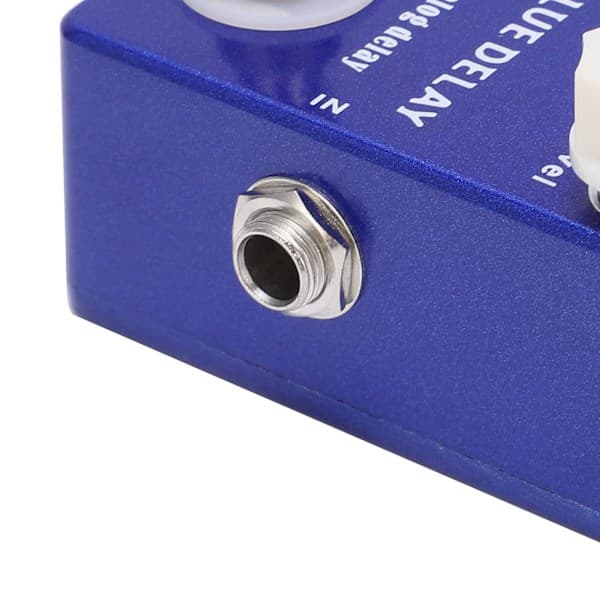 Guitar Effektpedal Mini Blå Delay Analog True Bypass Justerbart Instrumenttilbehør Del