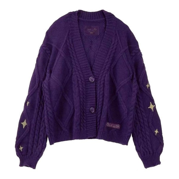 Speak Now Cardigan, Stjernestikket Strikket Speak Now Cardigan, Speak Now Cardigan Med Patch, Eras Tour Merch Gaver xs-s