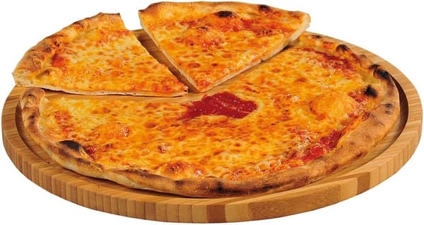 Pizza-lautanen 32cm Bambu Puulautanen Puuservis