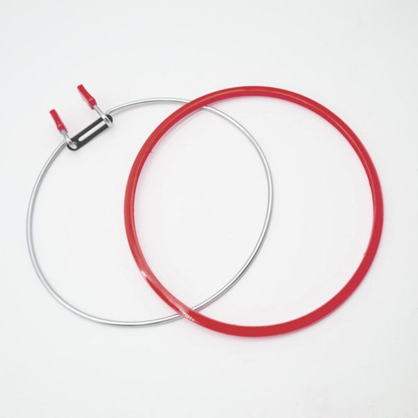 1/2/3 Broderikehä ristikkain ompelemaan jousen jännityskehys punainen 22cm 1 kpl