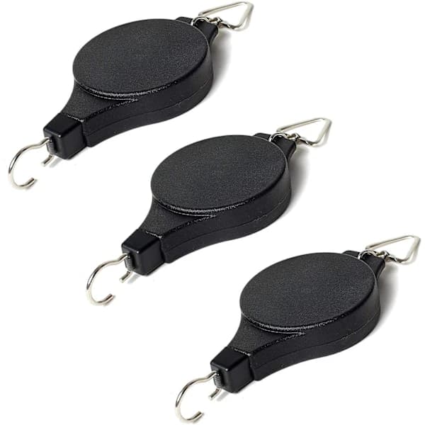 Hiss hängkorg växt rullkrok fast teleskopkrok trädgårdskorg 3-pack