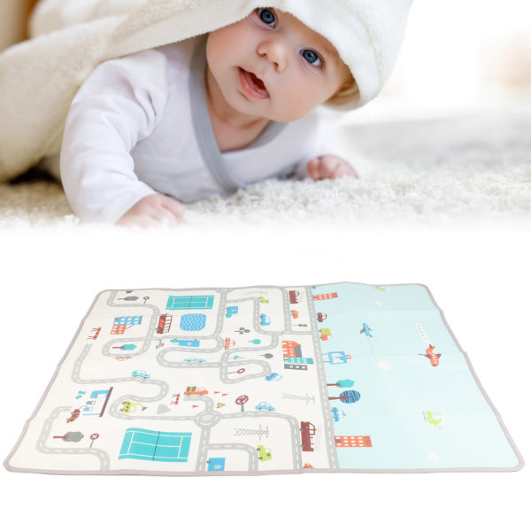 Baby leikkimatto Baby ryömittävä lattialeikkimatto XPE matto 180x150 cm säilytyspussilla sisäleikkiin