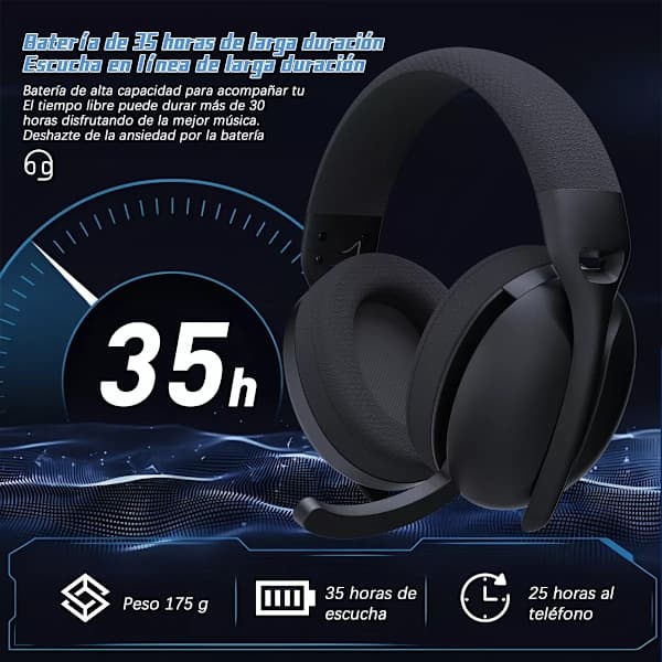 Trådløse Over-Ear Gaming Bluetooth-hodetelefoner