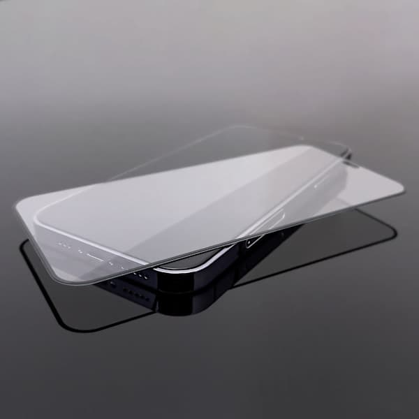 SÆT 2x Fuldskærms hærdet glas med ramme til iPhone 15 Plus sort