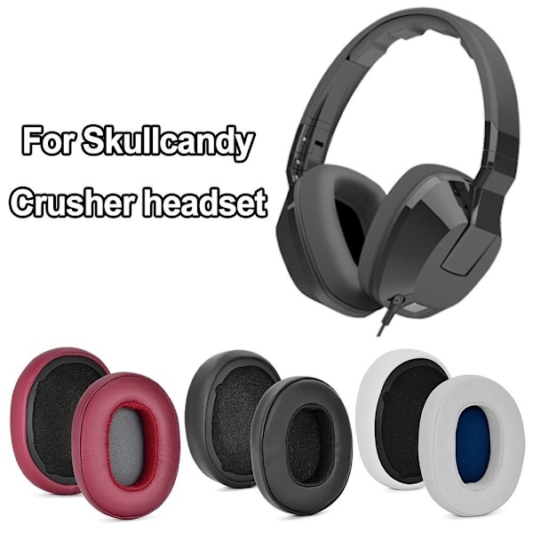 1 par udskiftelige ørepuder til Skullcandy Crusher trådløs Dark Grey