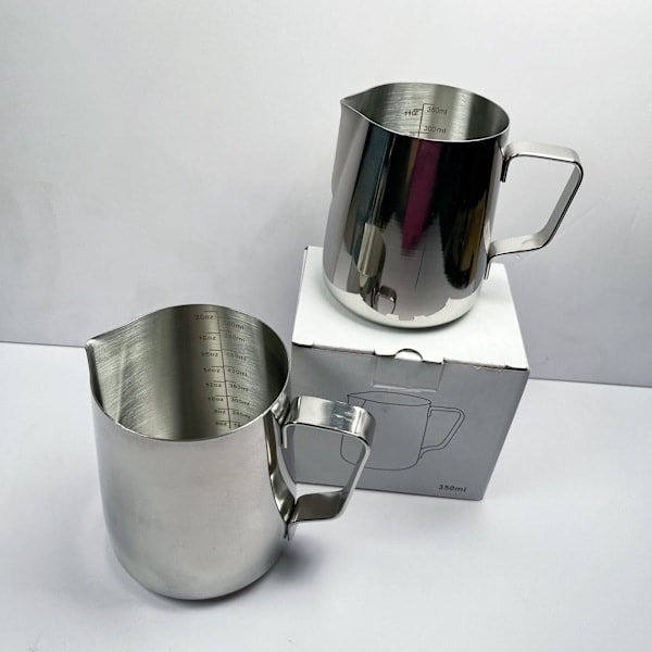 Paris_Mælkeskumningskande 350ml (12oz) Dampkande Rustfrit Stål mælk/kaffe/cappuccino/Latte Art Barista dampkande