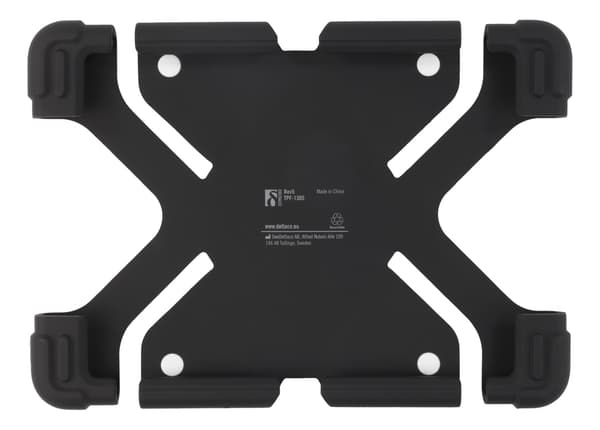 DELTACO silikonecover til 9-11,6\" tablets, stativ, sort