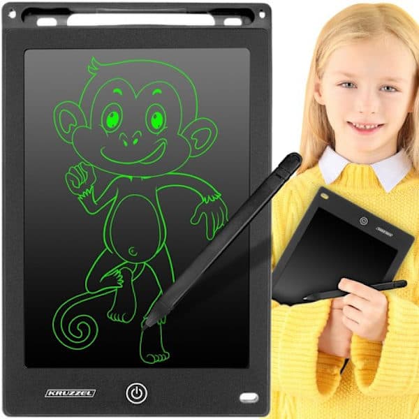 Piirustusalusta lapsille / Digitaalinen tabletti kynällä - 8.5\" LCD Musta