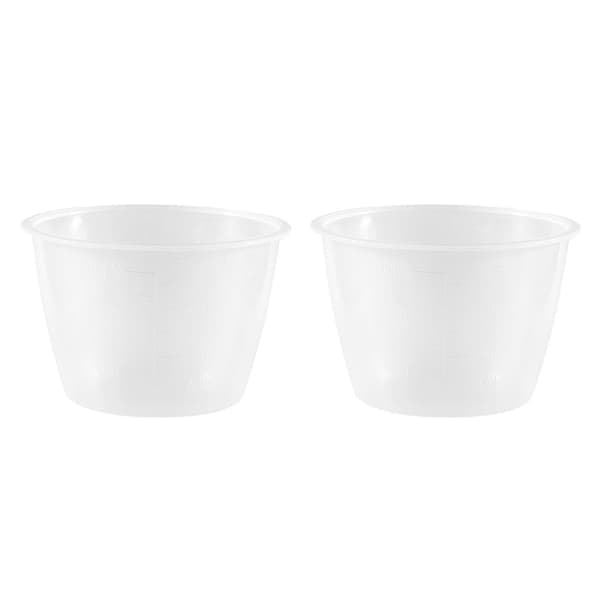 Plast 120ml Elektrisk Riskokare Mätkopp 2st Klar Vit