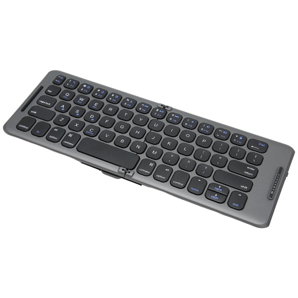 Foldbart Bluetooth-tastatur Support til flere enheder 65 taster Type C-grænseflade Trådløs lomme Bluetooth-tastatur til pc-tablets