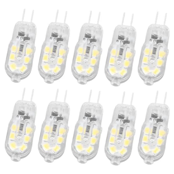 10 stk G4 LED-lamper Lysstyrke Dæmpbar Høj Farvegengivelse