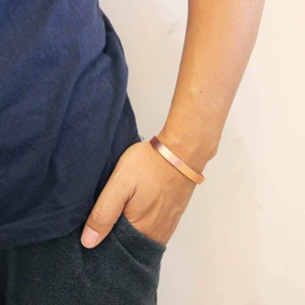 Herrarmband i ren koppar med extra starka magneter -