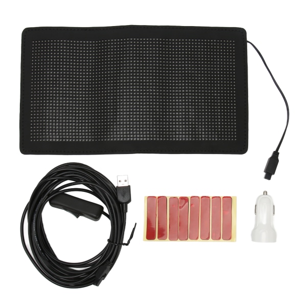 Joustava LED-autonäyttö Ultraohut Bluetooth -sovelluksen ohjaus mukautettuja tekstikuvioita Taivutettavat ohjelmoitavat LED-näyttökyltit