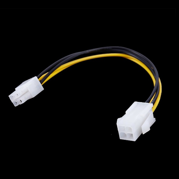 2X 20CM/8 Tum 12V 4-Pin Hane till 4-Pin P4 Hona CPU Strömförsörjningsförlängningskabel.pa