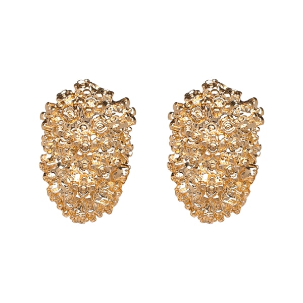 Fashionable kvinder pige ørestikker øreringe dekoration smykker tilbehør (gyldne)