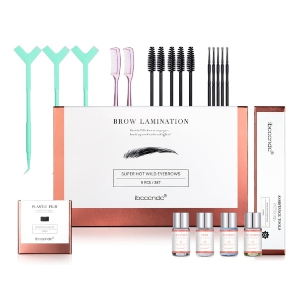 Øyenbrynlamineringssats Profesjonelt øyenbrynlamineringssats Øyeblikkelig DIY Eye Brow Lift Kit for fyldigere, tykkere, vakre øyenbryn