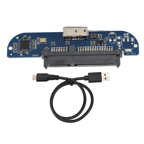 USB3.0–SATA 2,5 tuuman HDD SSD-sovitin 5 Gbps Plug and Play SATA– USB -kaapeli LED-tilailmaisimilla Windowsille Linuxille