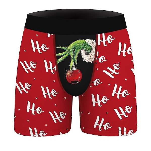 Christmas Men Novelty Boxers Underkläder Kalsonger E M