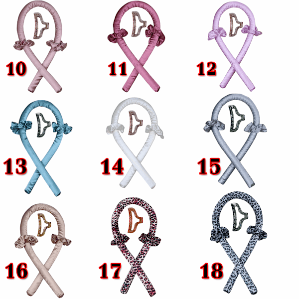Värmelös locktång pannband Lazy Curler Set 18