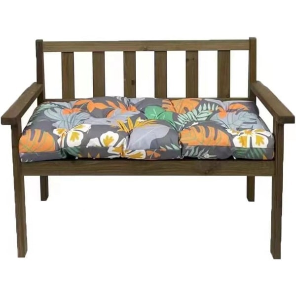 Paris Hagebenkpute 2 eller 3-seters sittepute, 8 cm tykk vanntett sittepute erstatningspute, 120X50cm