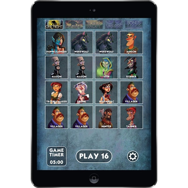 Bezier brädspel One Night Ultimate Werewolf Black- Perfekt