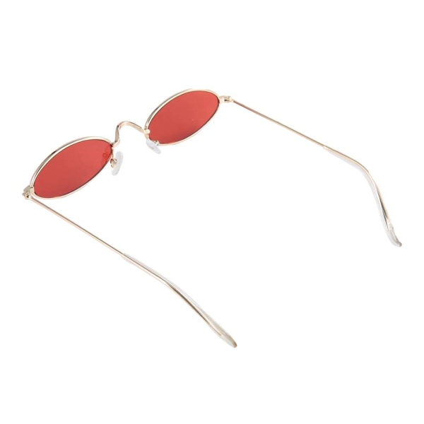 Vintage Style ovale solbriller Clear Lens Eyewear Solbriller til KvinderRøde
