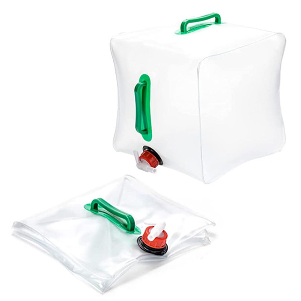 Vattendunk Plastdunk Vattentank Behållare Hopfällbar 600 2-Pack