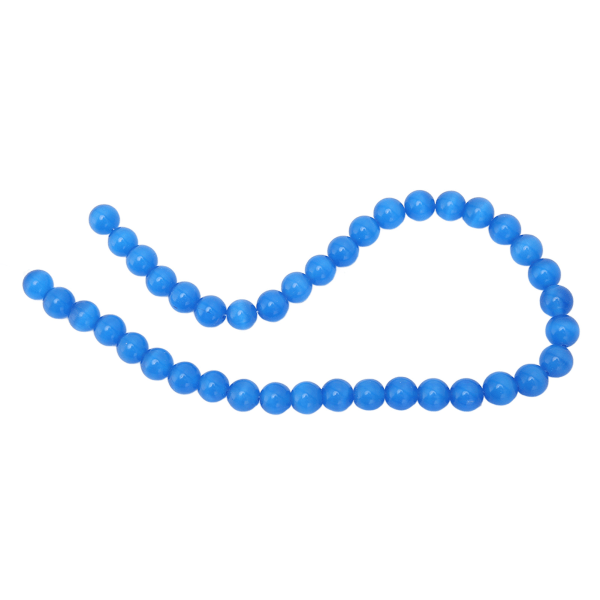 Naturstein Spacer Beads DIY Løse perler for å lage Halskjede Armbånd Smykker Tilbehør Blå