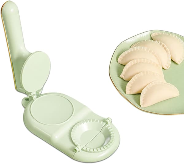Manuell Dumplingpress DIY Dumplingmaskin 2-i-1 Dumplingform för Kökshjälpmedel