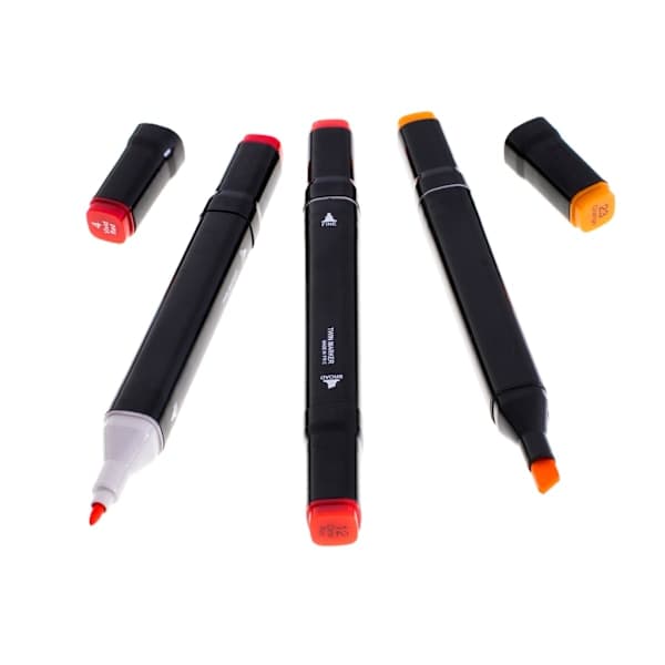 168-Pack Markers with Case - Colouring Pens Double Sided Pens Multicolour