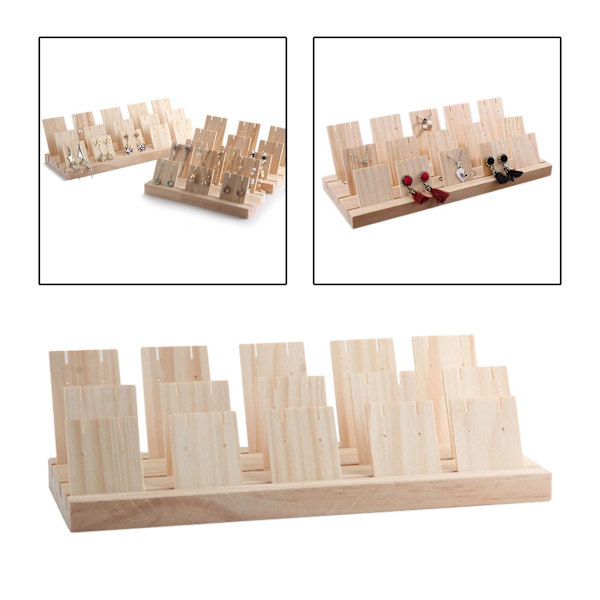 1/2/3 Örhänge Display Stativ Stor Kapacitet för Retail Display Stor 3-fack 22cm Large 3 slot 22cm 1Set