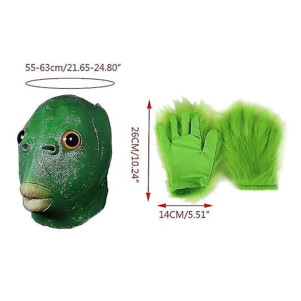 Halloween Vihreä Kalanpäänaamio