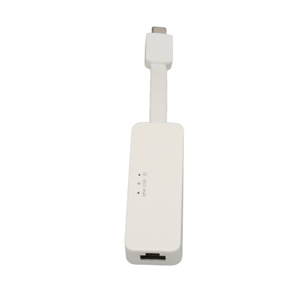 USB -RJ45-sovitin 2500M Plug and Play Kannettava laajasti yhteensopiva USB -Ethernet-sovitin kannettavalle Tablet-tietokoneelle Type C Valkoinen