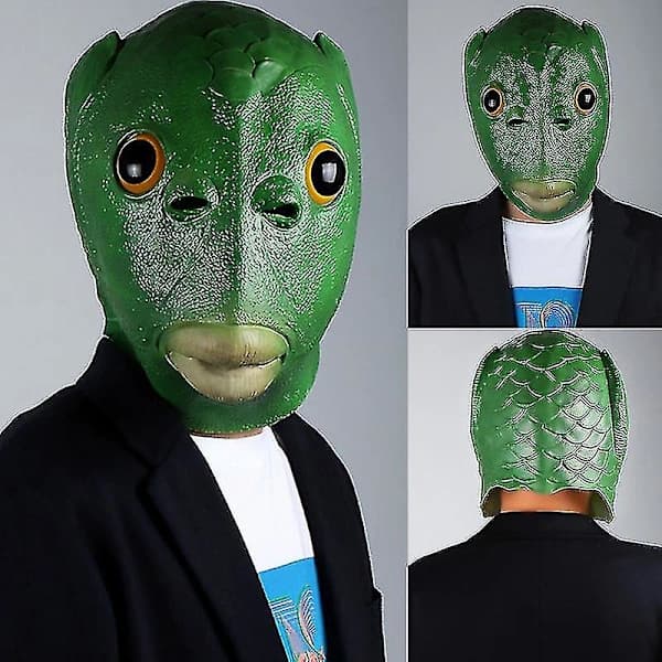 Halloween Vihreä Kalanpäänaamio